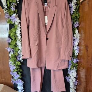 Alex Marie Dusty Rose Blazer And Pants Set (2pc)